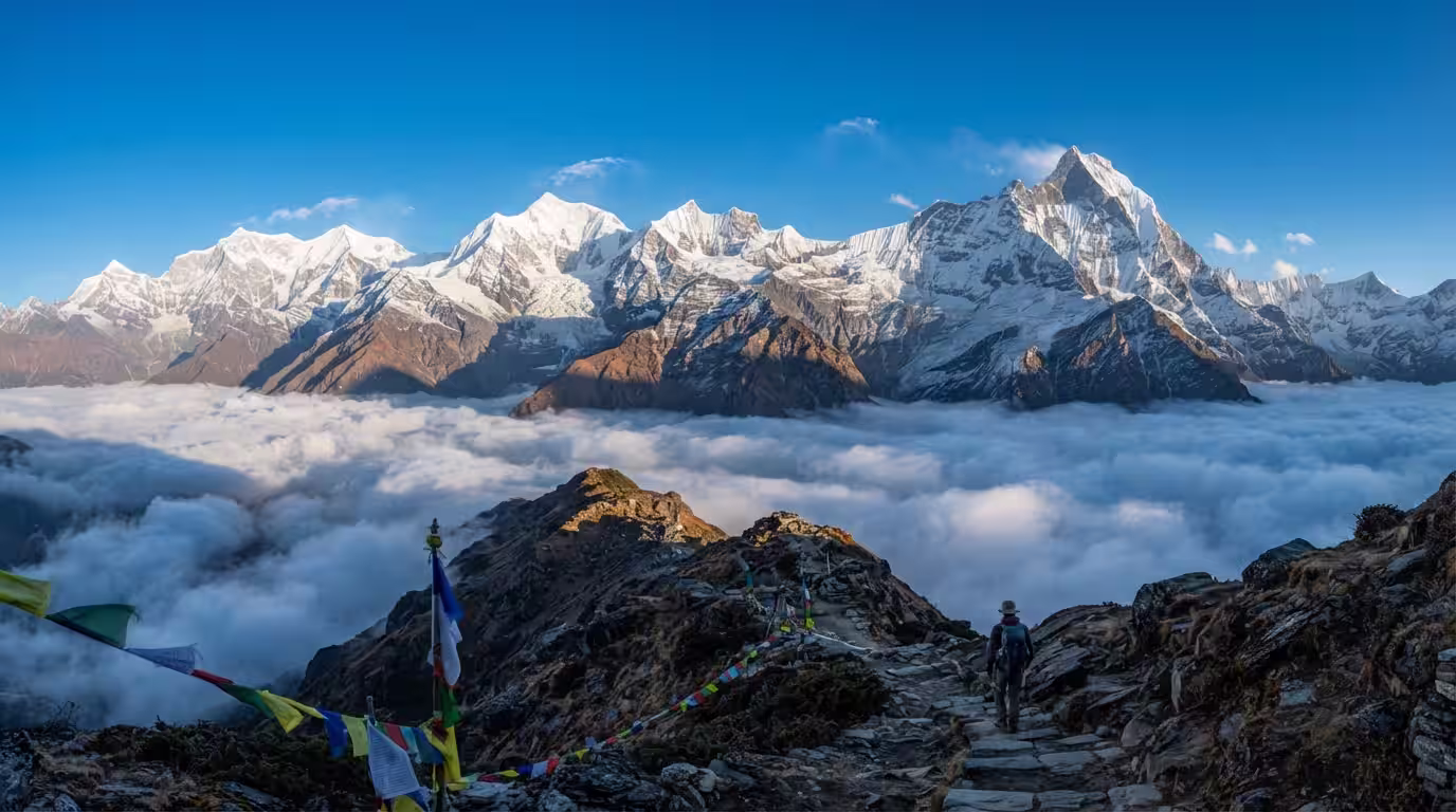 Himalayan mountain landscape preview for Joyful Eco Treks on TikTok