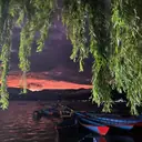 Night view at Phewa Lake in Pokhara